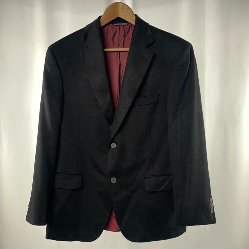 100% Cashmere Blazer 2 Button 40S Black